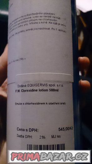 Prodám lotion clorexidine k ošetření srsti koní, psů i koček – fotografie 2