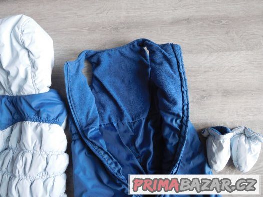 Dětská zimní bunda, oteplovačky, rukavice – fotografie 2