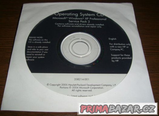 Originál HP Windows XP Professional Eng SP2 – fotografie 2