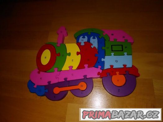 Dřevěné puzzle mašinka – fotografie 2