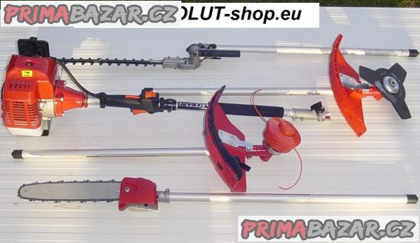 MULTIFUNKČNÍ KŘOVINOŘEZ /4v1/ -MOTORová KOSA - ABSOLUT M-52-4T/52ccm !!!/ =2,4 kW/3,2-koně  ABSOLUT - JE JEDINÝ NA TRHU - /SKUTEČNÝ 4v1/ =MÁ KOMPLET 4-TYČE a ne POUZE 3 !!! - JAKO OSTATNÍ SOUPRAVY /= MIN. 2-NÁSOBNÁ ŽIVOTNOST/  -ALE MÁME I  – fotografie 1