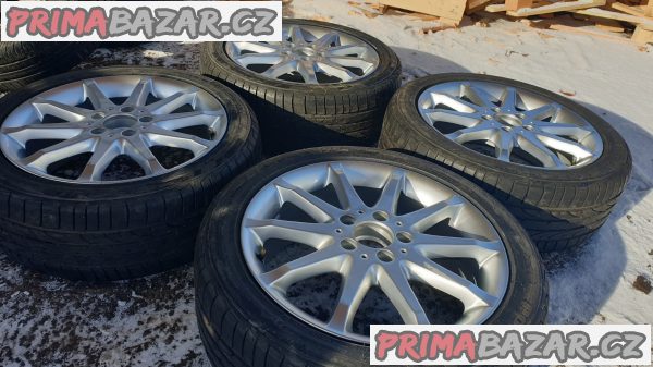 alu kola elektrony Mercedes w169 A B klasse A169 letni pneu 90% A1694010702 5x112 7jx17 et49