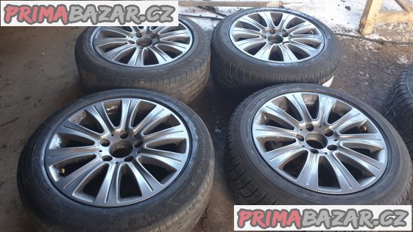 alu kola elektrony šedý lak mercedes E klasse W212 A2124015802 5x112 8jx16 et46 pneu dunlop 205/55 r16