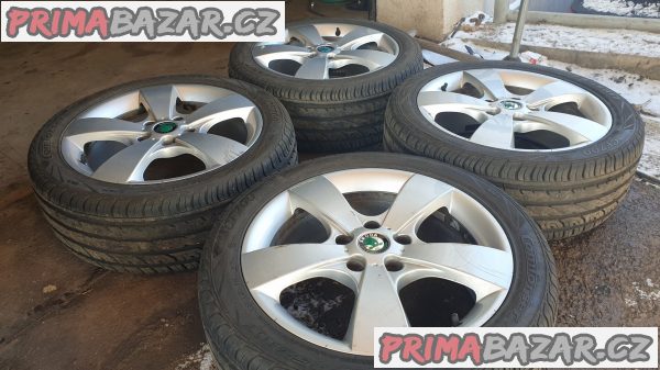 alu kola elektrony Škoda letní 1Z0 5x112 7jx17 et54