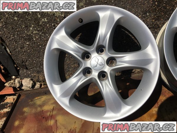 5x114.3 R17 - originál hliníková sada Mitsubishi - ET 46 – fotografie 6