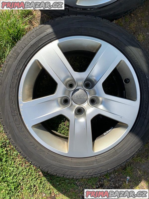 VW Seat Škoda 5x112 16 originál ALU kola, pneu jsou sjete – fotografie 2