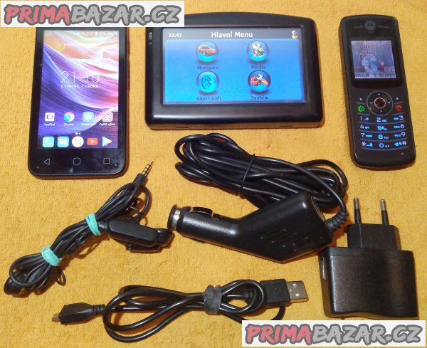 Alcatel PIXI 4 +navigace GoClever +Motorola W175!!!