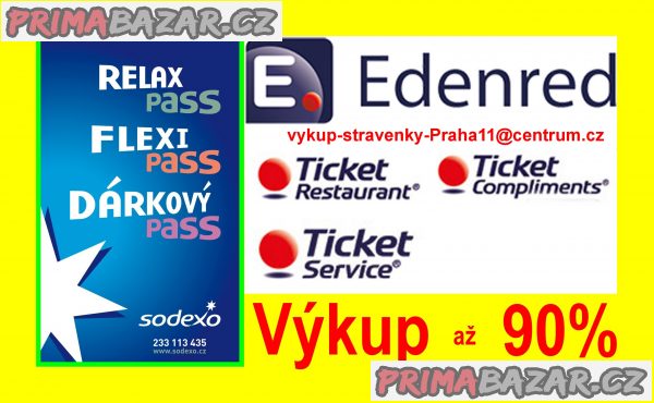 STRAVENKY, karty, dárkové poukazy, vouchery a jiné benefity - až za 90% koupím – fotografie 1