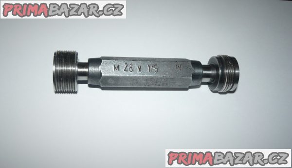 Kalibr M 28x1,5 závitový oboustranný (dobrá+špatná strana)