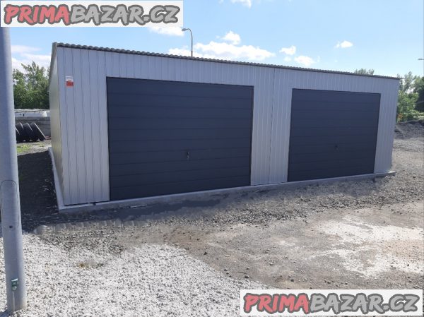 PLECHOVÁ GARÁŽ 8 x 8 m – fotografie 1