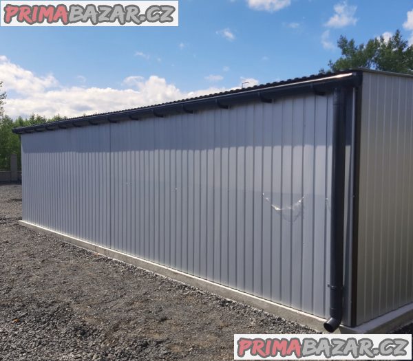 PLECHOVÁ GARÁŽ 8 x 8 m – fotografie 3