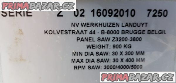 Formátovací pila Roblan Z3200 – fotografie 3