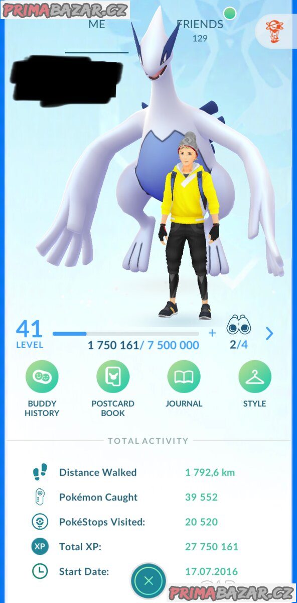 Pokemon GO účet v TOP stavu – fotografie 1