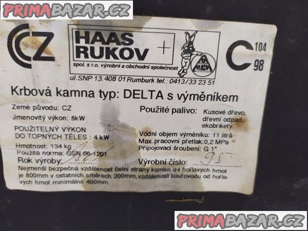 Koupím krbová kamna DELTA . – fotografie 1