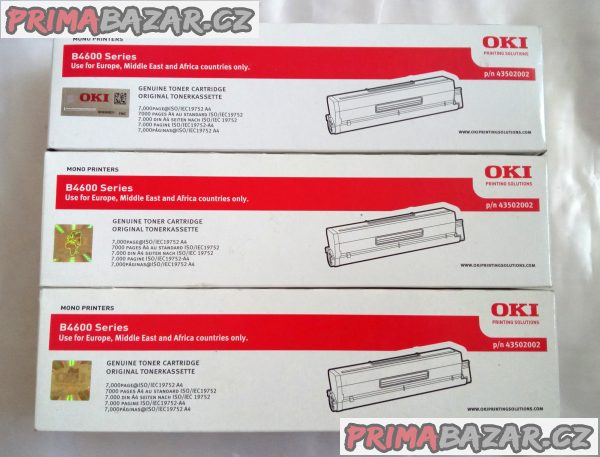 originální toner 43502002 pro Oki B4600 – fotografie 1