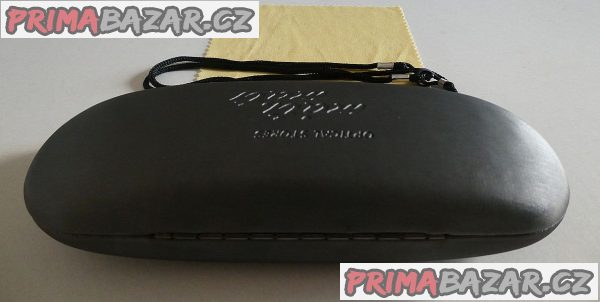 Pouzdro na brýle +hadřík+šňůrka tm.šedé, NOVÉ – fotografie 3