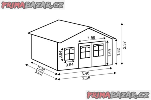 Zahradní domek 3,5x3 – fotografie 1