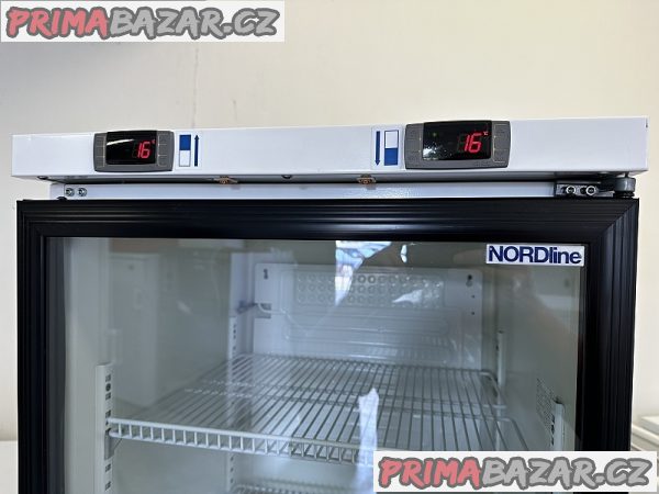 493 Prosklená chladnice NORDLINE RD320LG dělená 2 displeje – fotografie 2