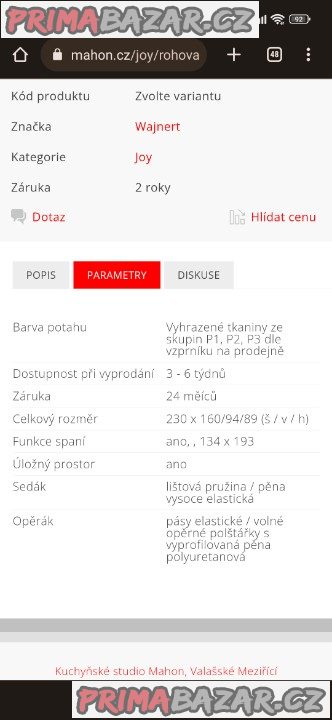 Rozkládací sedačka – fotografie 5