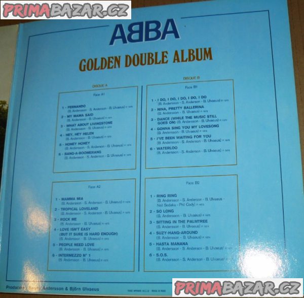 LP - vinyl  ABBA / GOLDEN DOUBLE ALBUM, Polar Music (1976) – fotografie 3