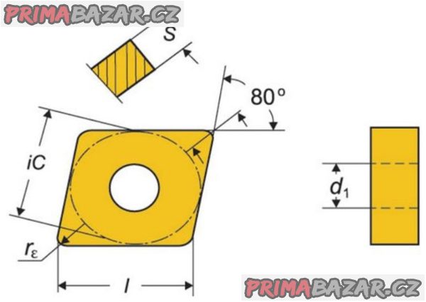 Břitové destičky CNMM 120408E - Pramet ČR (sada10 ks) NOVÉ – fotografie 3