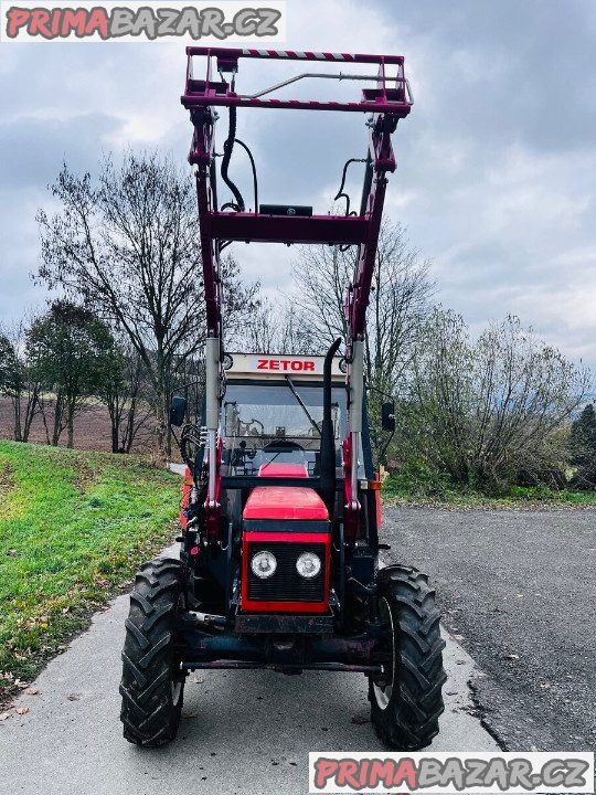 Traktor Zetor 7245 + čelní nakladač - velmi dobrém stavu – fotografie 1