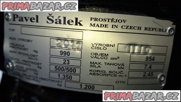 starší malotraktor MT8-132.30 Šálek Prostějov – fotografie 9