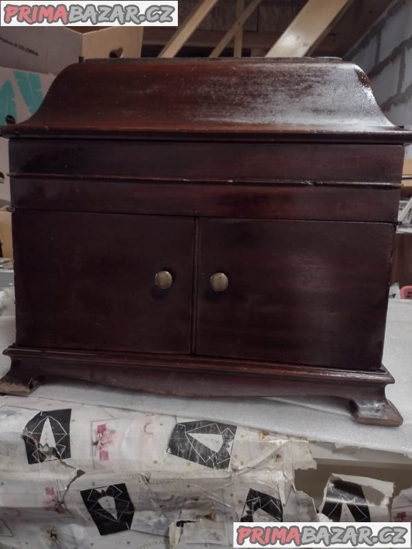 Vzácný starožitný Americký originální gramofon Victrola – fotografie 2