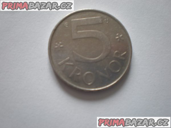 MINCE Švédsko 5 korun 1982 – fotografie 1