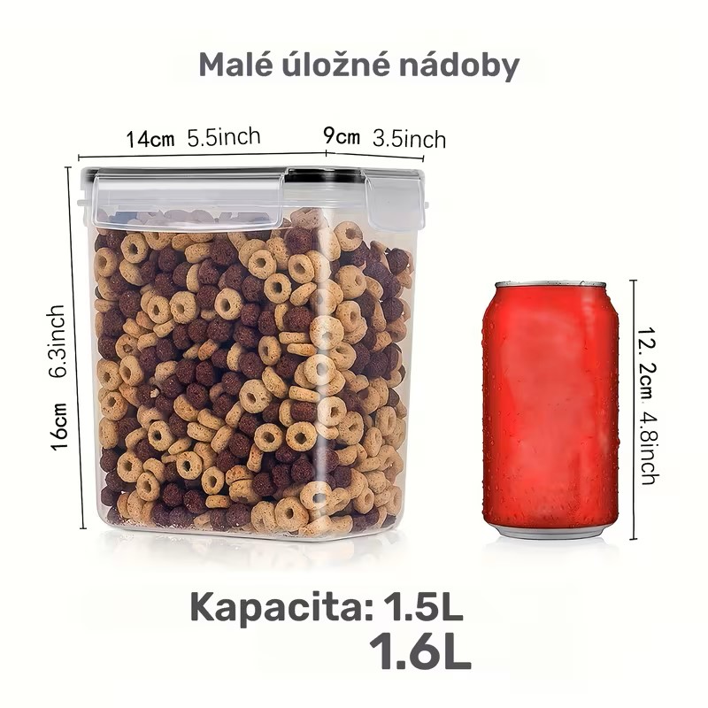 NOVÉ Plastové vzduchotěsné dózy - 12 ks – fotografie 2
