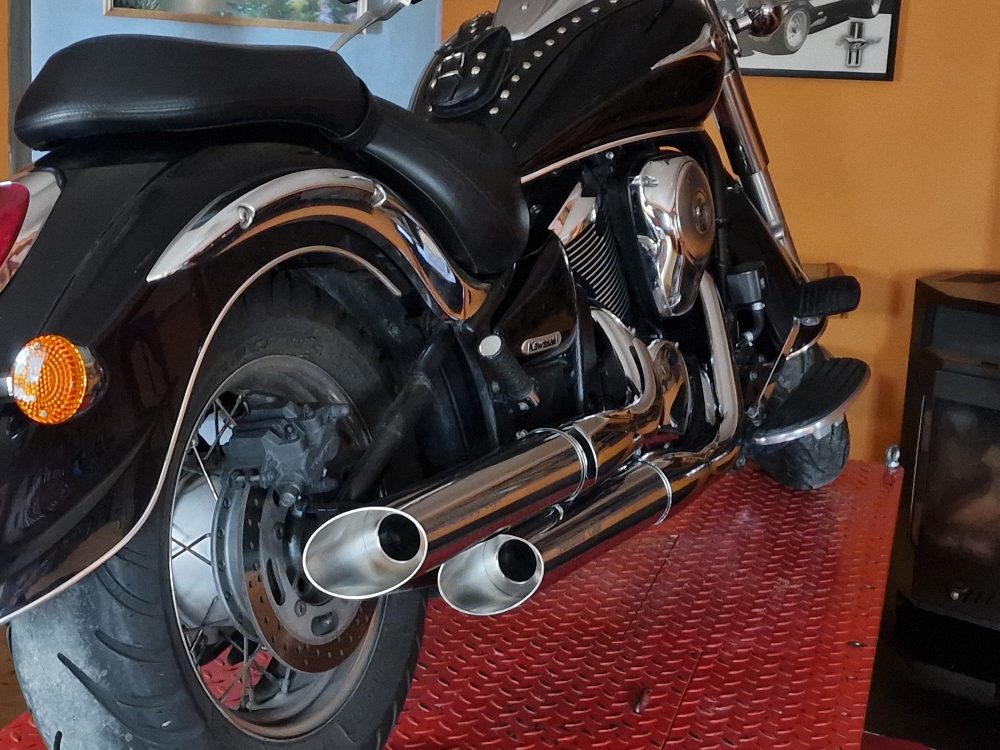 Kawasaki Nové Nerezové Laděné Výfuky Thundering Eagle – fotografie 1