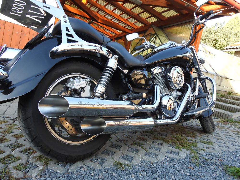 Kawasaki Nové Nerezové Laděné Výfuky Thundering Eagle – fotografie 8